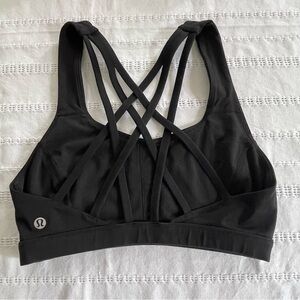 lululemon athletica Black Strappy Sports Bra size 4